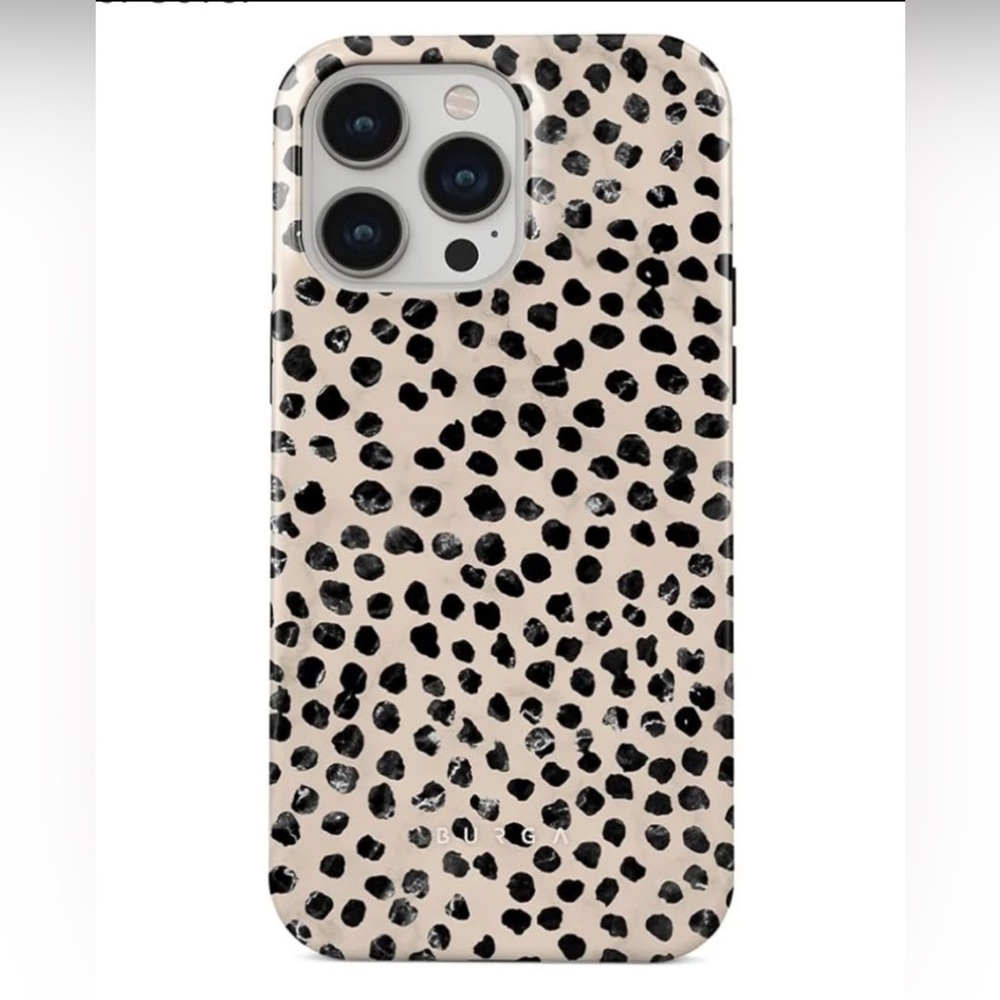 Burga iPhone 15 Pro 2-Layer Hard Shell Silicone Protective Case Almond Latte